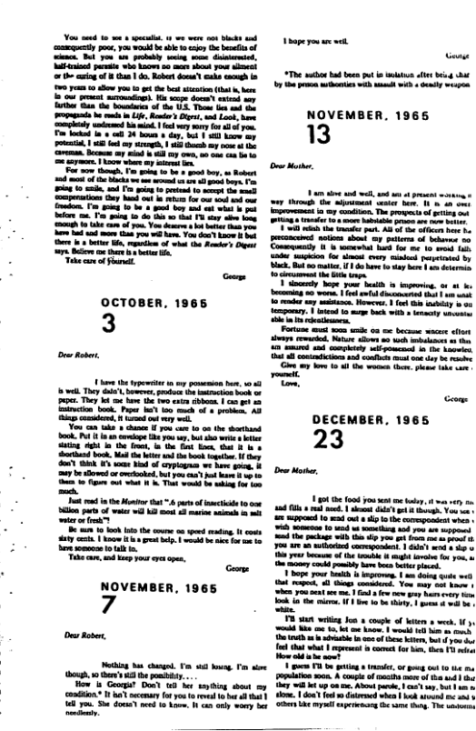 = 2 et 2 sy e g 00 e ko . Vb ot s you e ey . You e o bk e e et o, i o wht hs s ot 7y S e hr 3t . ety oo OCTOBER, 1965 3 Do e s st i g psemin b 01 vl They G, e, pse et boo o . They I o b e e com s | i 12 otk P 1 f 1 proen A3 i et e o ey s Voo NOVEMBER, 1965 7 O s, Pethisg St Chel. T 4 b, P s ough, 1o ’ e it How s Geoga? Dot et smying st =y oo ’t ecnary o you 1 v 1 b ot ey S doce ek 10 e, W i oy wiry et et [I—— +The et bk ot it b - 1 e b o w1 Sy e NOVEMBER. 1965 13 ko o it ey st prrited by Sk, B k. e b sty b o lrmis 1 et e T Sty hope it bsth s v, o 1 b, a0 vome. vk mtl dconard s s DECEMBER, 1965 23 D thr, T — P T P 1 mpened 12 ot i o hecompset s 8 s o wad i ot o Pt 1o ke i e iy o o o ot 78 v 1wt componnt 1 Gt 4 0 3 00y b of e e g s o 7o o ey ol ity b b bt e 1 bope your bk i o, | o g s el et 4 G o You sy ot b 1 i Yot e . i e e b vy s okl e 1 b b ey o o e - T an v Jon & cope o bt & we, 15 ok ot ot e hno o 1 s 1B et e e f e b, bty i Okt bt | prsat cc o bt 3 i How ot sont v 1 . et e, o g o 0 b s im0 A cuge of i e o )